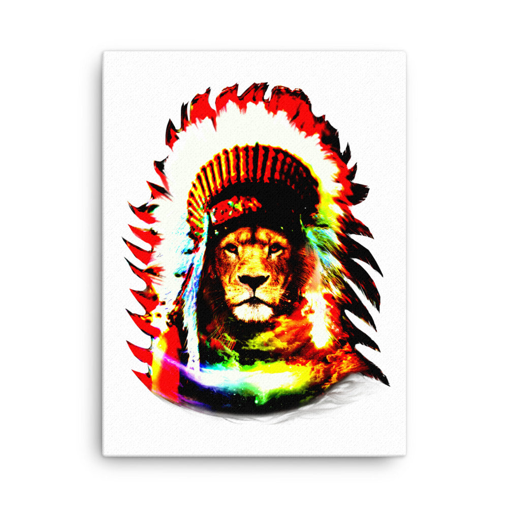 Lion Chief on Canvas