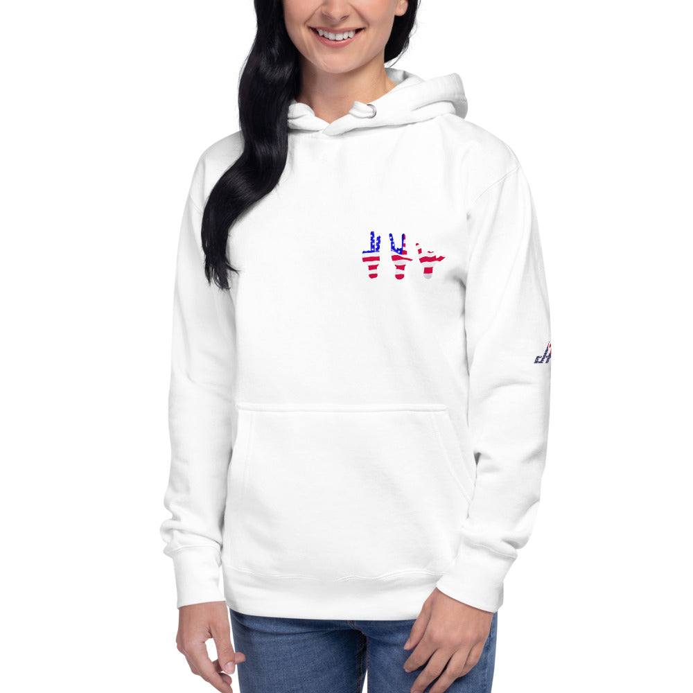 Peace Love Aloha USA Hoodie