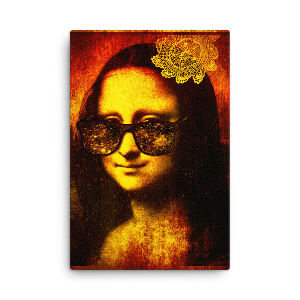 Indulge your interior with canvas print Mona Lisa